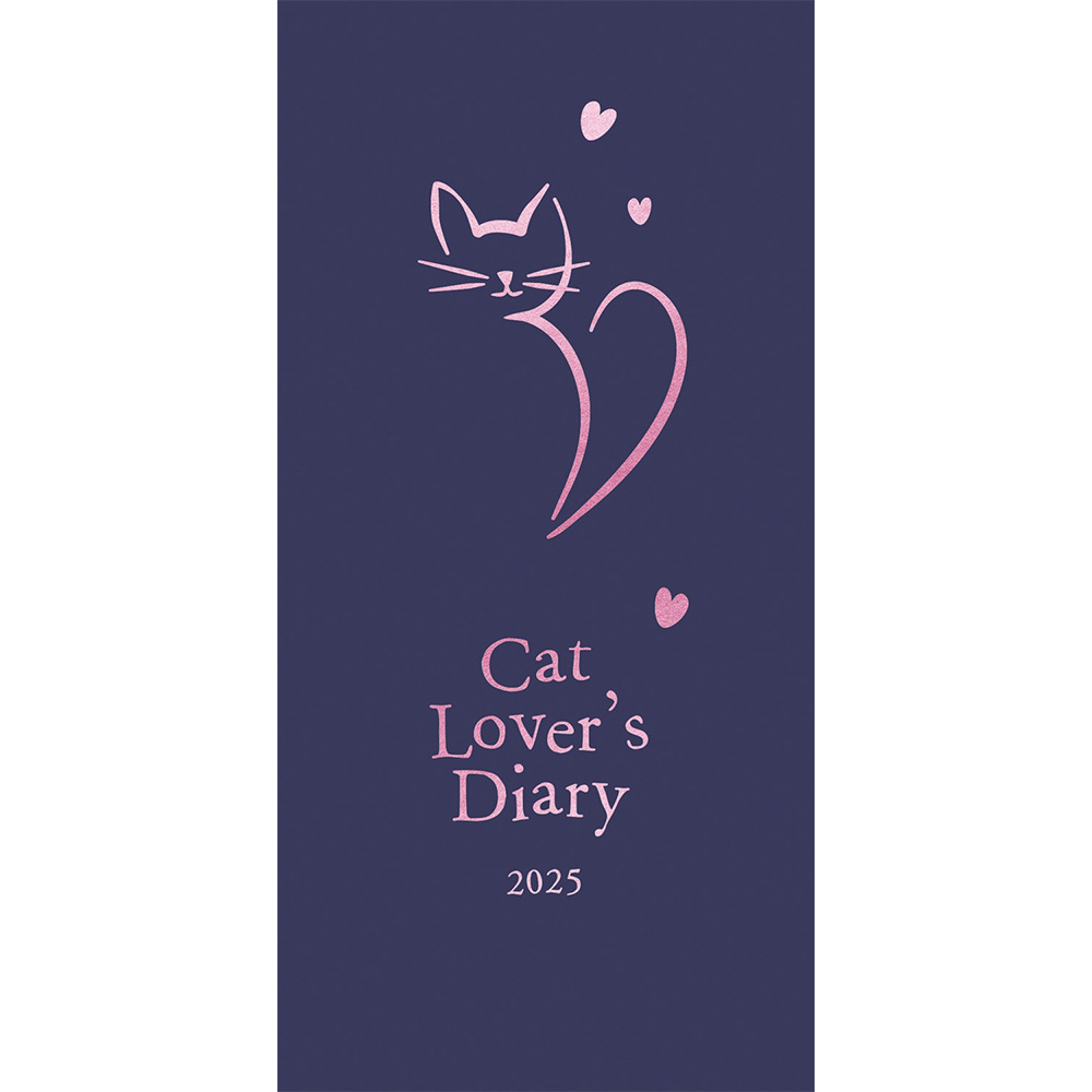 Cat lover's slim diary 2025