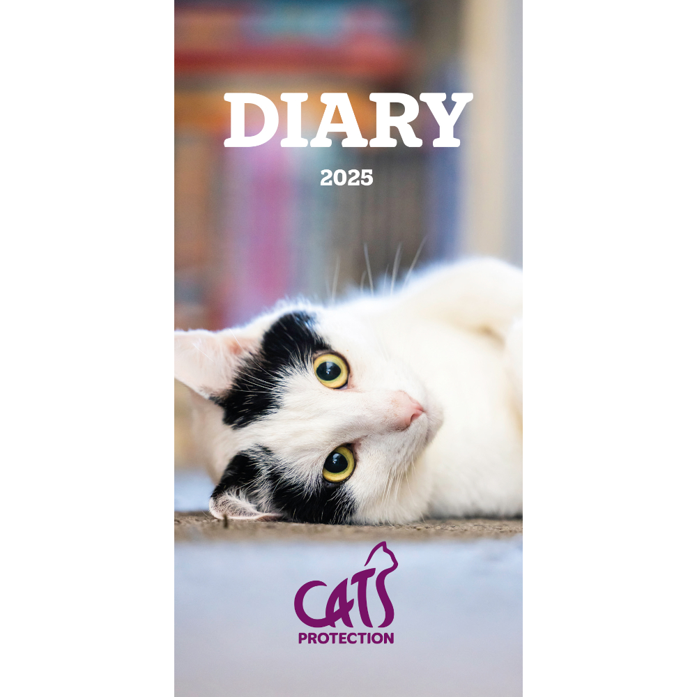 Cats Protection slim diary 2025