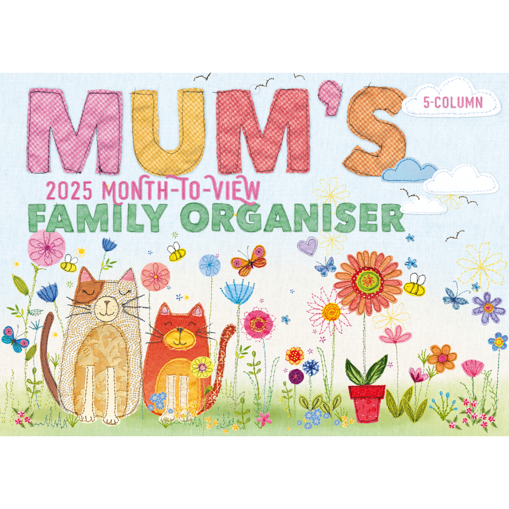 Mum's family organiser - cat design 2025