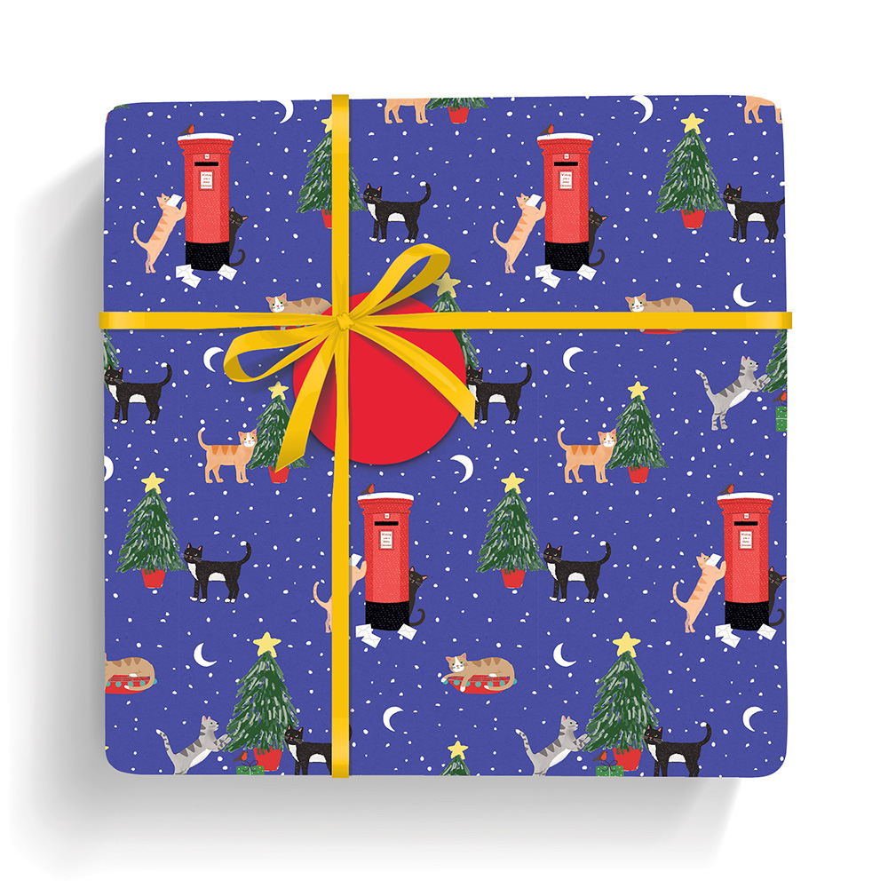 Postbox cats wrap and tags