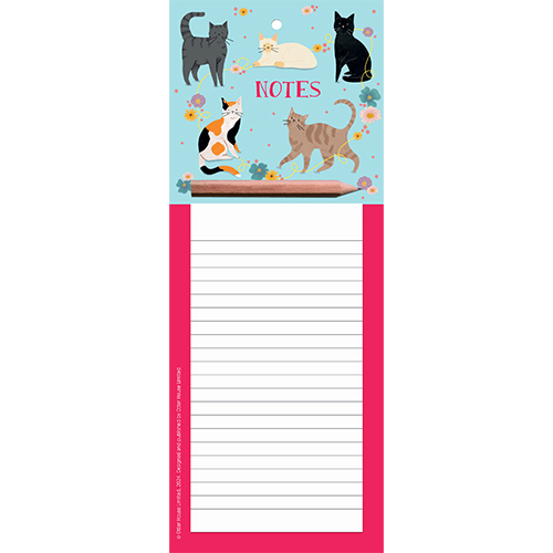 Cats magnetic memo pad
