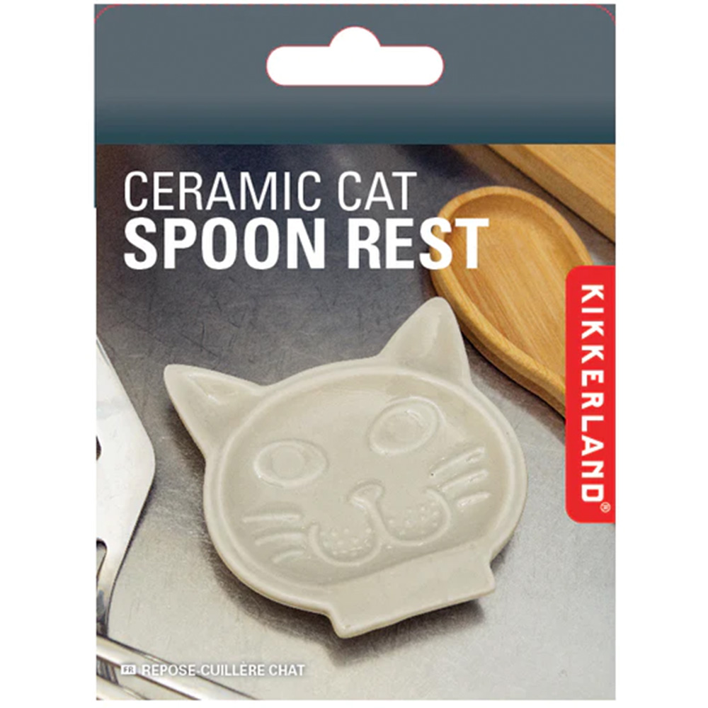 Ceramic cat spoon rest