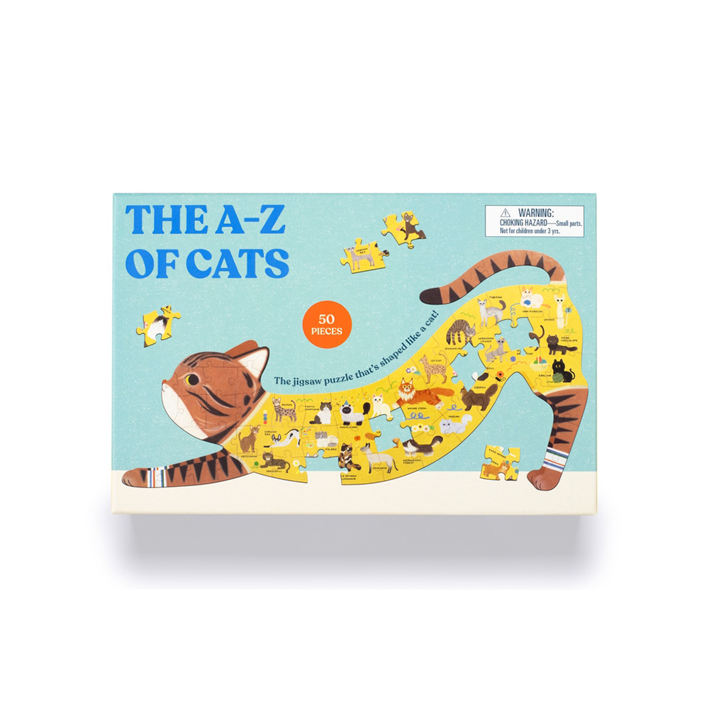 The a-z of cats shaped jigsaw