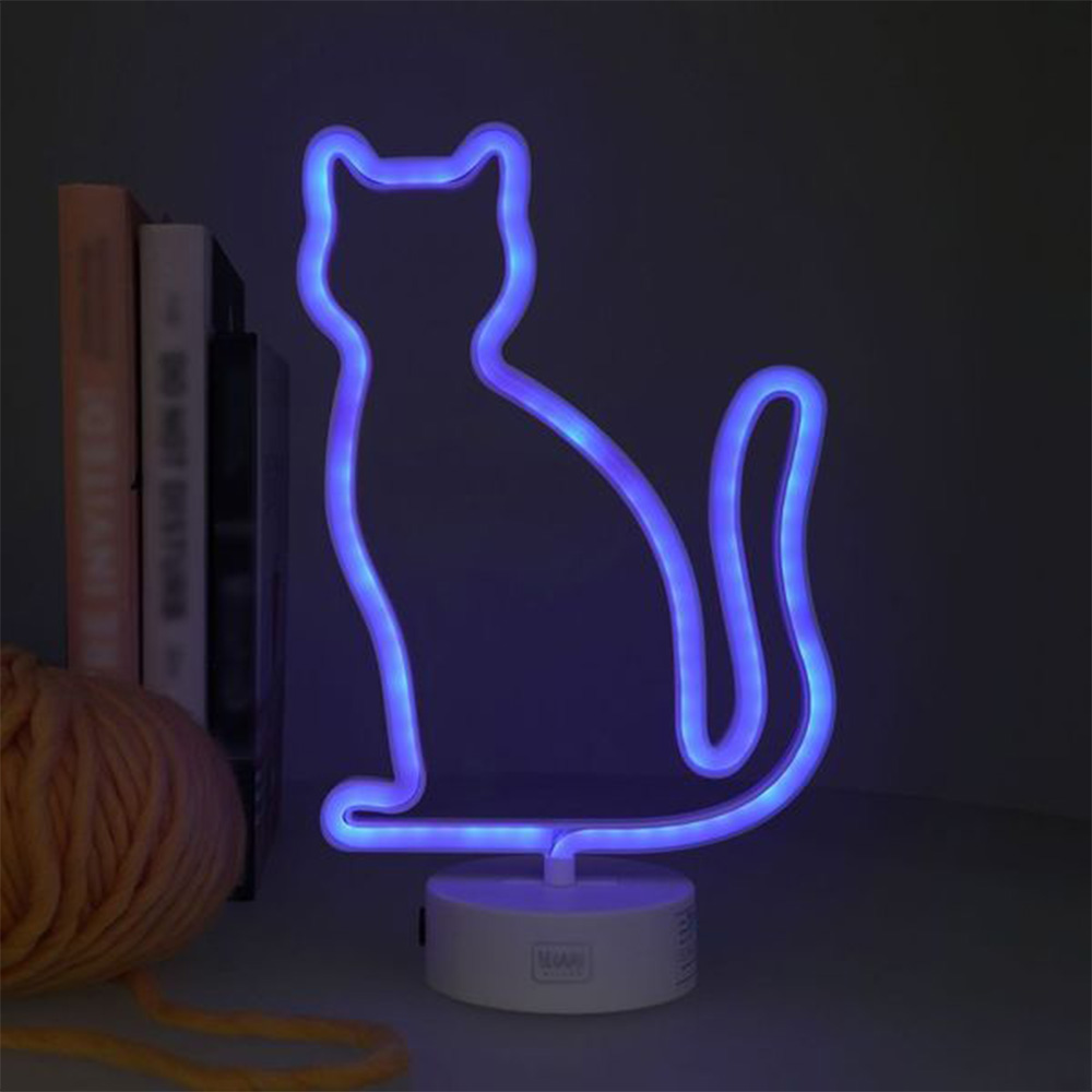 Neon effect cat light