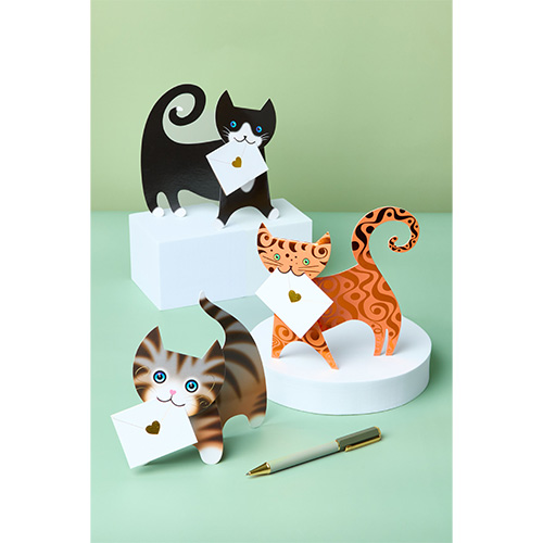 3D cat cards